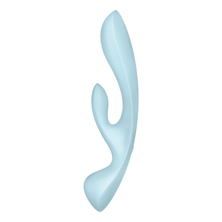 Estimulador Duplo Usb Satisfyer Triple Oh Hybrid Azul