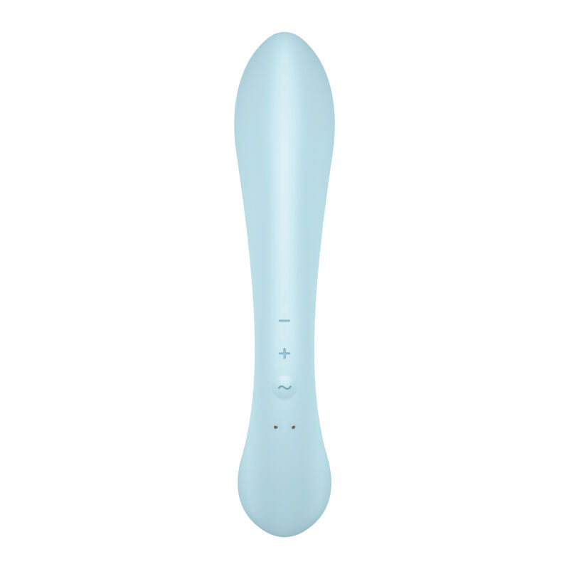 Estimulador Duplo Usb Satisfyer Triple Oh Hybrid Azul