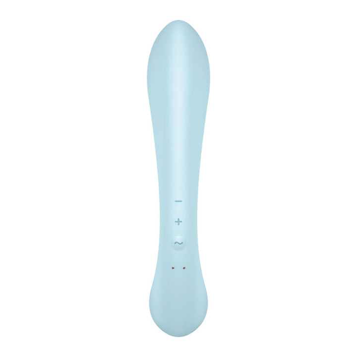 Estimulador Duplo Usb Satisfyer Triple Oh Hybrid Azul