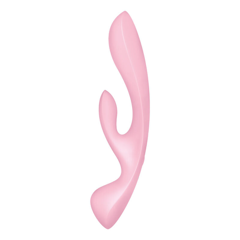 Estimulador Duplo Usb Satisfyer Triple Oh Hybrid Rosa