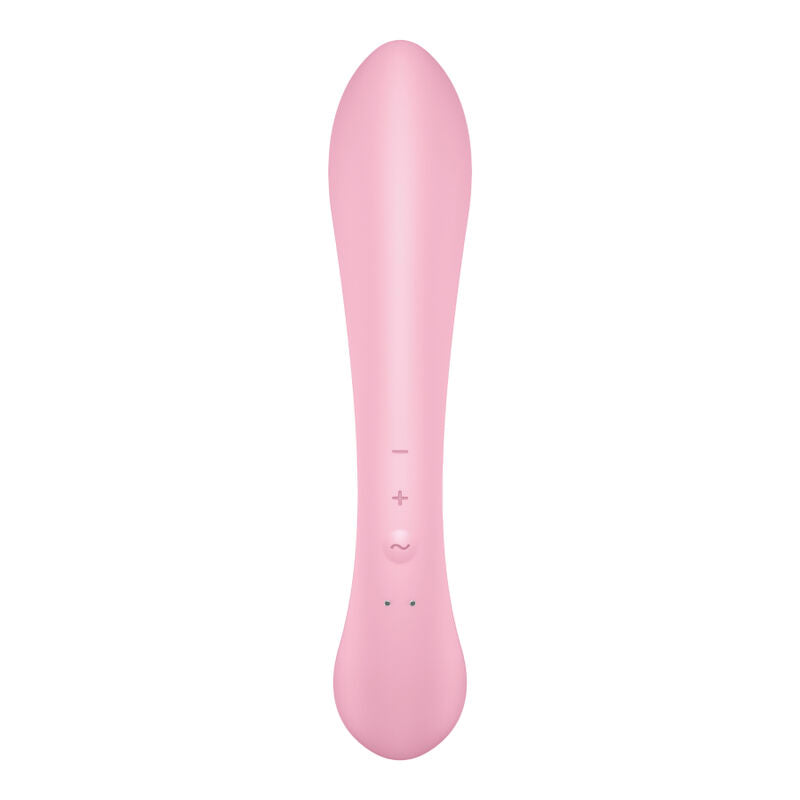 Estimulador Duplo Usb Satisfyer Triple Oh Hybrid Rosa