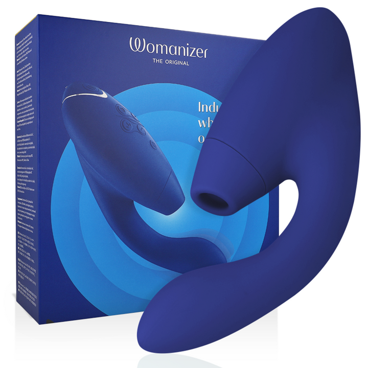 Estimulador Duplo Usb Sucção Womanizer Duo 2 Azul