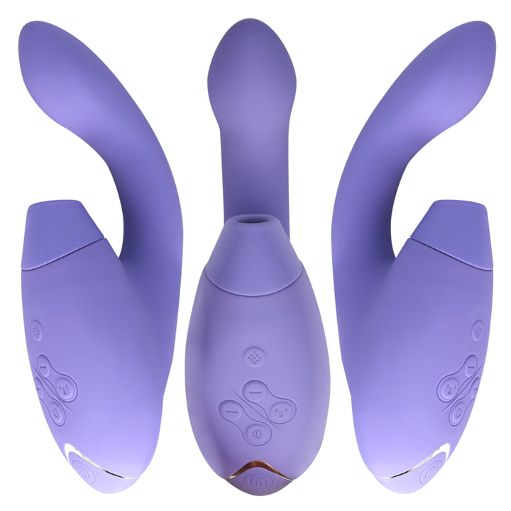 Estimulador Duplo Usb Sucção Womanizer Duo 2 Lilás