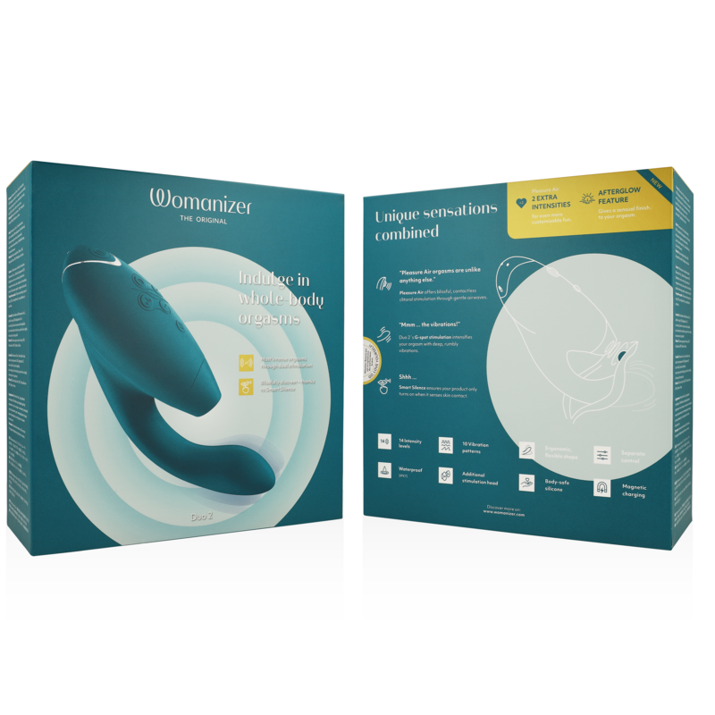 Estimulador Duplo Usb Sucção Womanizer Duo 2 Petrol