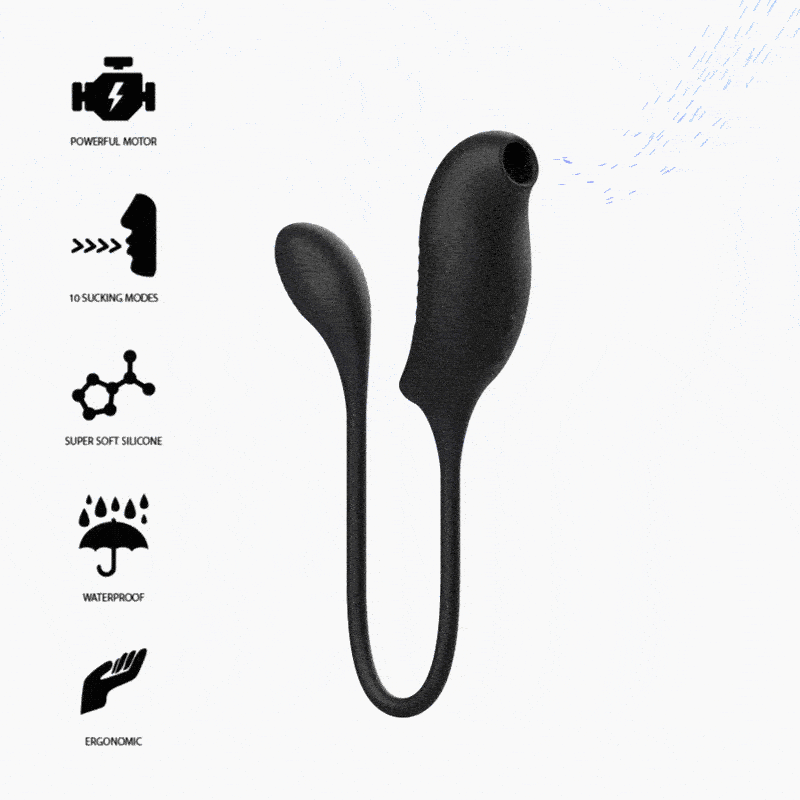 Estimulador Duplo Usb Sucção e Vibração Ibiza Roxy