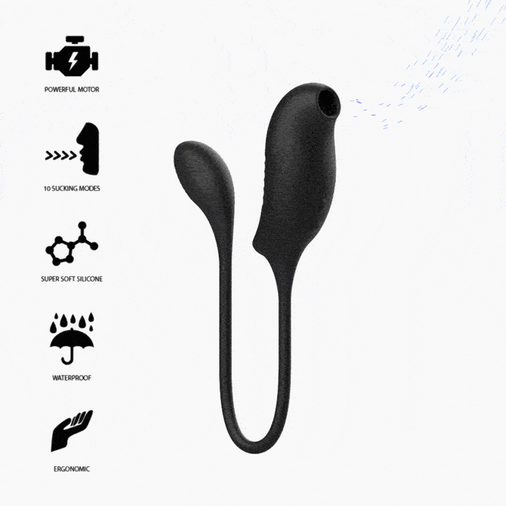 Estimulador Duplo Usb Sucção e Vibração Ibiza Roxy