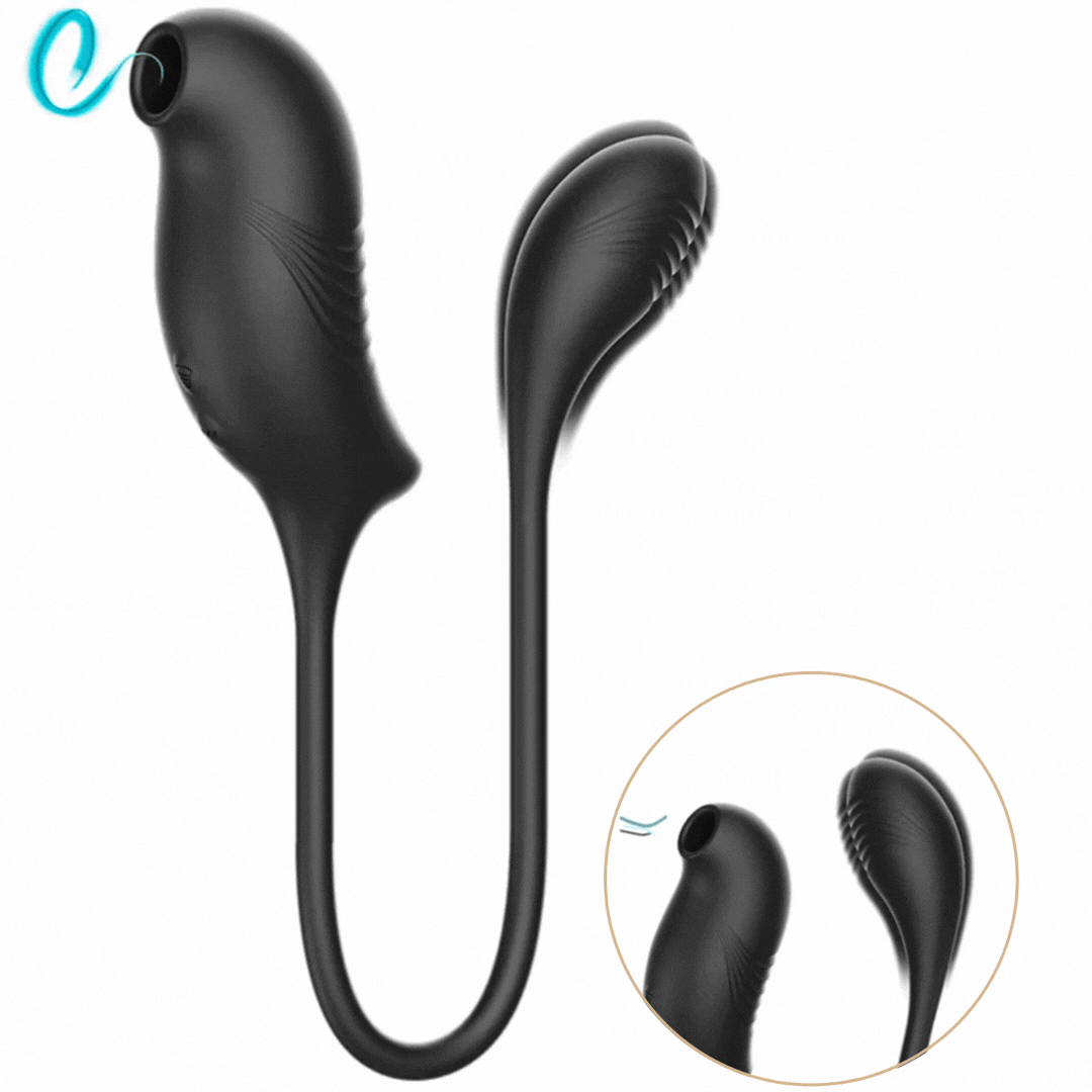 Estimulador Duplo Usb Sucção e Vibração Ibiza Roxy