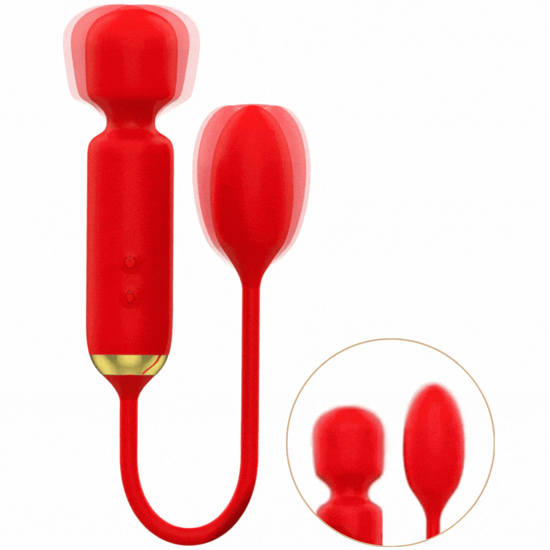 Estimulador Duplo Usb Varinha e Ovo Vibração Mia Toscana 2