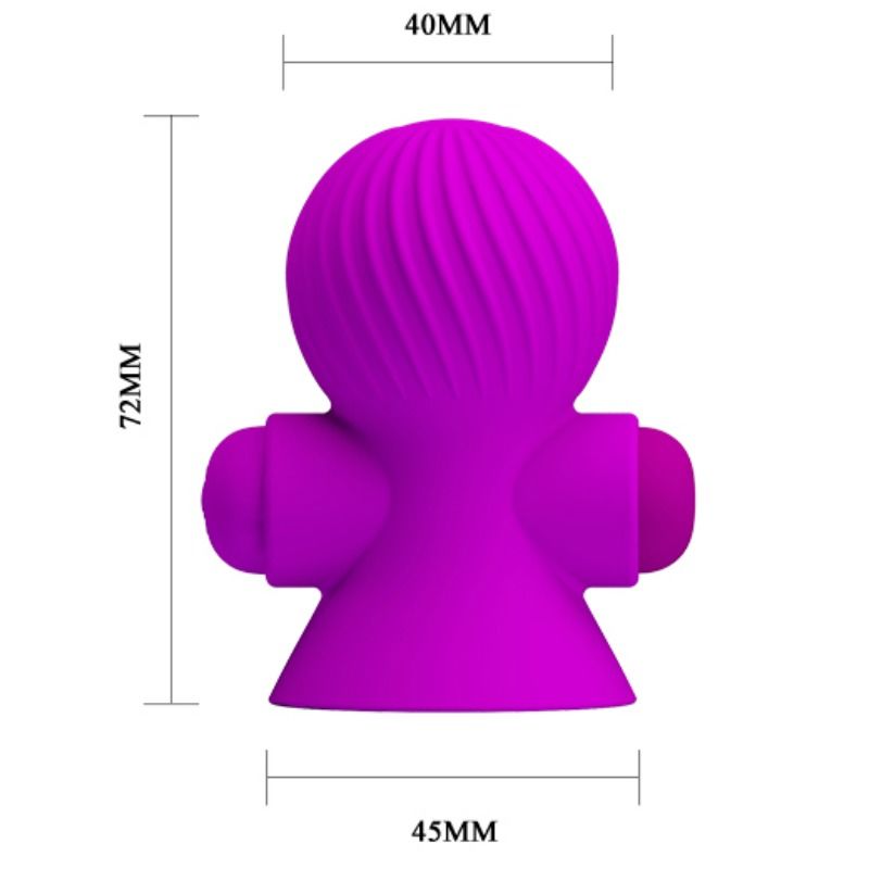 Estimulador Mamilos USB Vibração e Sucção PrettyLove Rosa