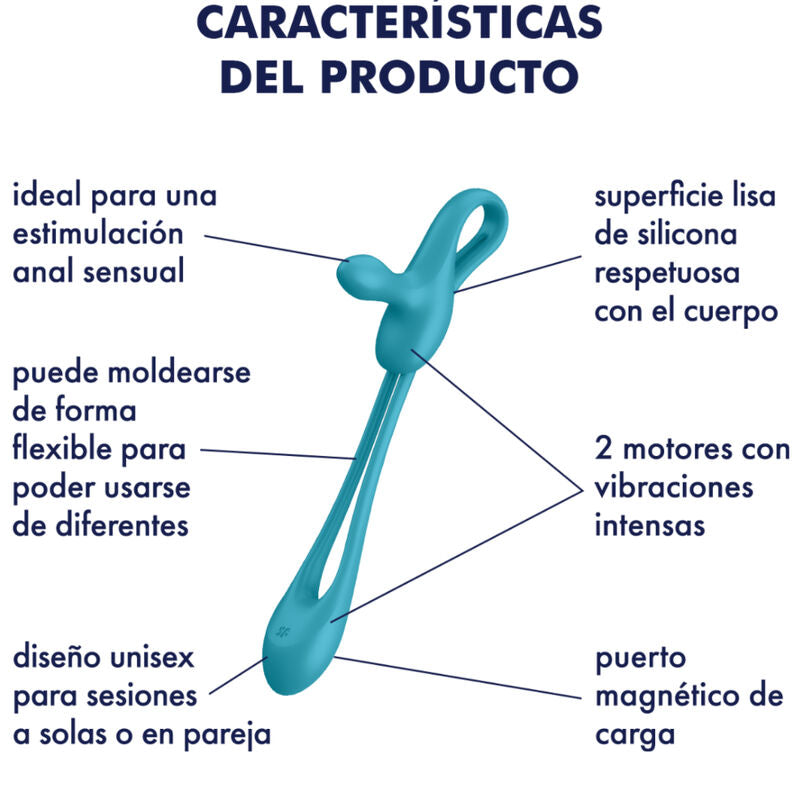 Estimulador Multi-Usos Usb Satisfyer Plug & Play 1 Azul