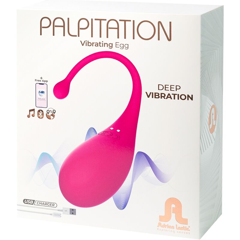 Estimulador Ovo Vibração Usb Adrien Lastic Palpitation Controlo Remoto App