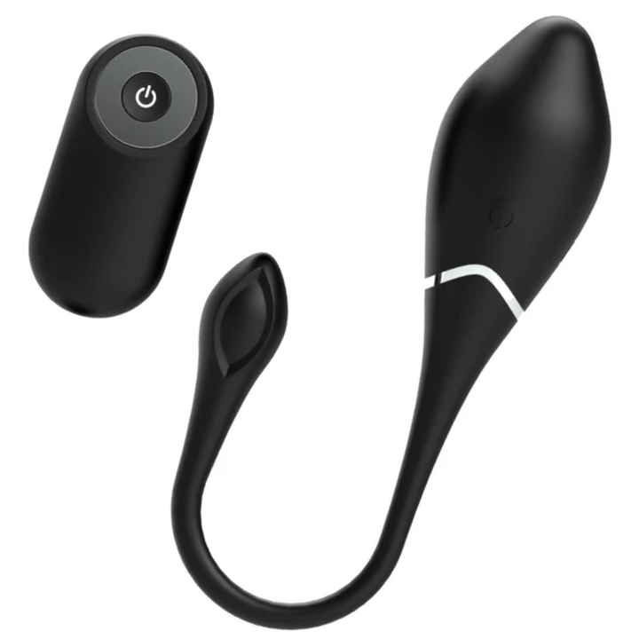 Estimulador Ovo Vibração Usb Black&Silver Jenell Controlo Remoto