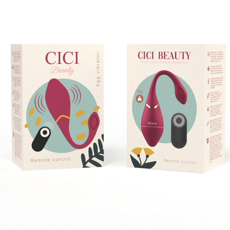 Estimulador Ovo Vibração Usb Cici Beauty Controlo Remoto