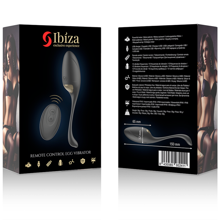 Estimulador Ovo Vibração Usb Ibiza Celestial Controlo Remoto