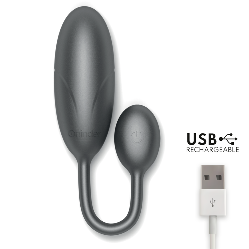 Estimulador Ovo Vibração Usb Oninder Denver Preto Controlo Remoto App