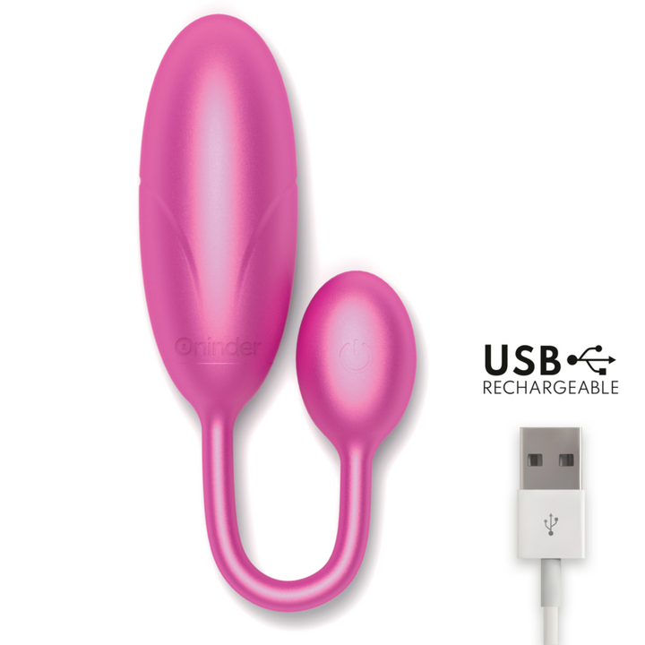 Estimulador Ovo Vibração Usb Oninder Denver Rosa Controlo Remoto App