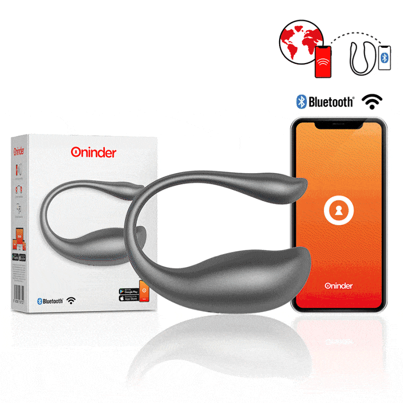 Estimulador Ovo Vibração Usb Oninder Nairobi Preto Controlo Remoto App