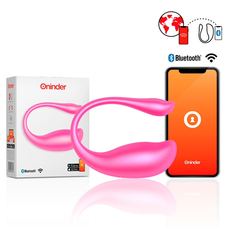 Estimulador Ovo Vibração Usb Oninder Nairobi Rosa Controlo Remoto App