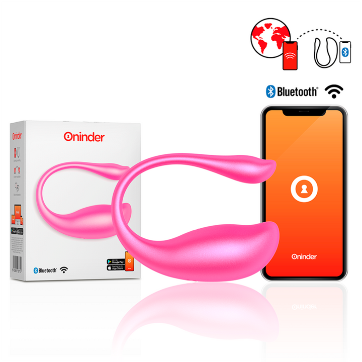 Estimulador Ovo Vibração Usb Oninder Nairobi Rosa Controlo Remoto App
