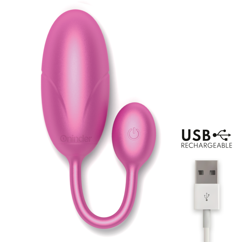 Estimulador Ovo Vibração Usb Oninder Tokyo Rosa Controlo Remoto App