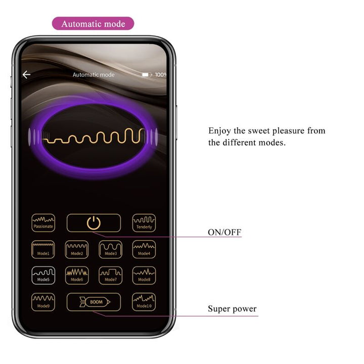 Estimulador Ovo Vibração Usb Pretty Love Casper Controlo Remoto App