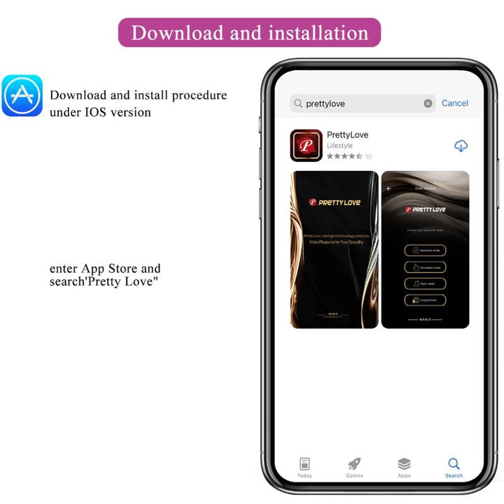 Estimulador Ovo Vibração Usb PrettyLove Abner Roxo Controlo Remoto App
