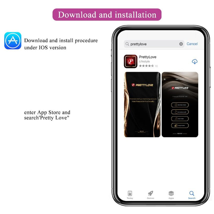Estimulador Ovo Vibração Usb PrettyLove Billy Controlo Remoto App