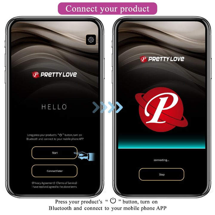 Estimulador Ovo Vibração Usb PrettyLove Billy Controlo Remoto App