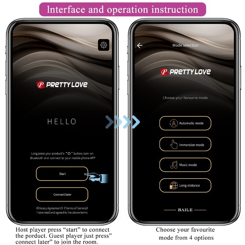 Estimulador Ovo Vibração Usb PrettyLove Billy Controlo Remoto App