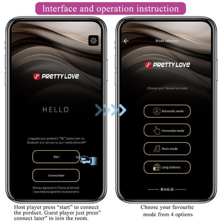 Estimulador Ovo Vibração Usb PrettyLove Billy Controlo Remoto App