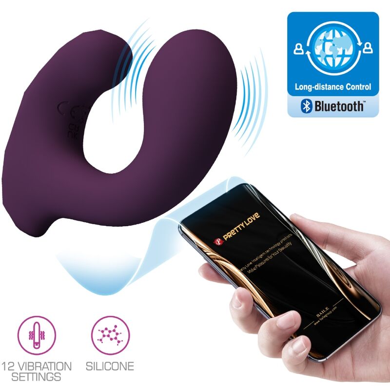 Estimulador Ovo Vibração Usb PrettyLove Billy Controlo Remoto App