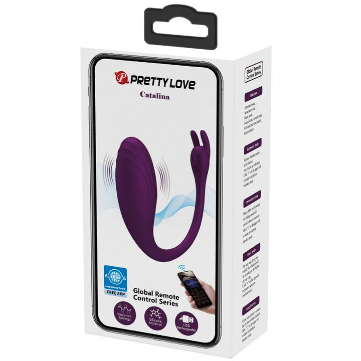 Estimulador Ovo Vibração Usb PrettyLove Catalina Controlo Remoto App