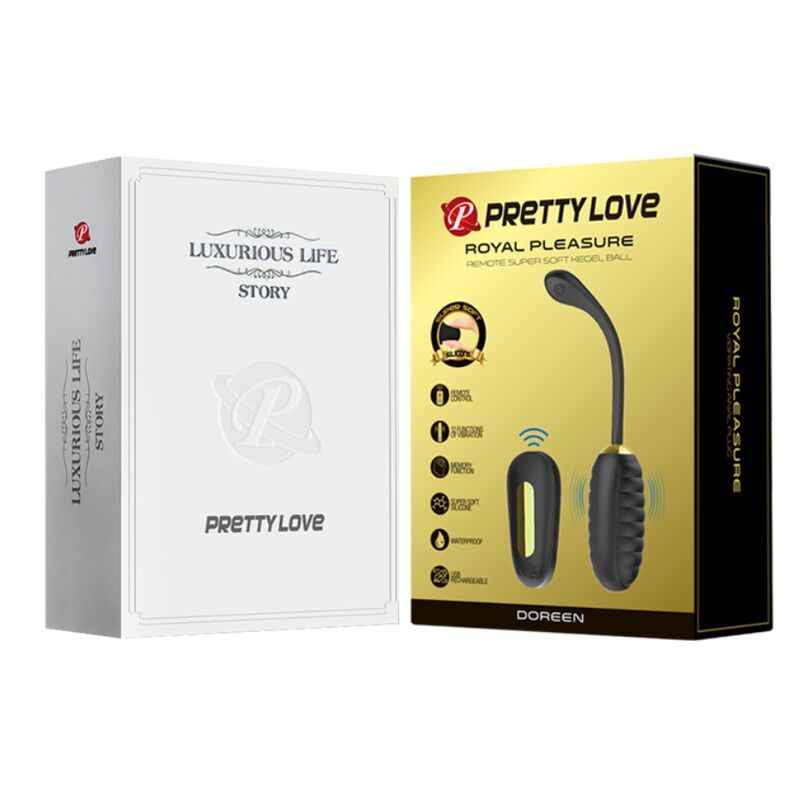 Estimulador Ovo Vibração Usb PrettyLove Doreen Luxury Controlo Remoto