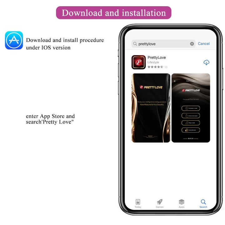 Estimulador Ovo Vibração Usb PrettyLove Jayleen Controlo Remoto App