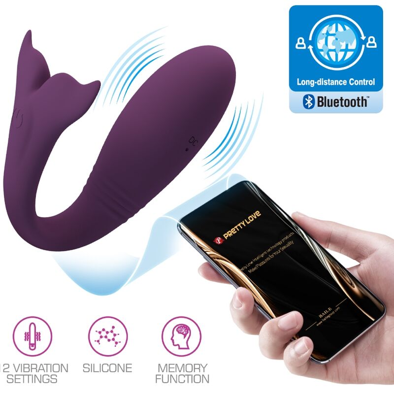 Estimulador Ovo Vibração Usb PrettyLove Jayleen Controlo Remoto App