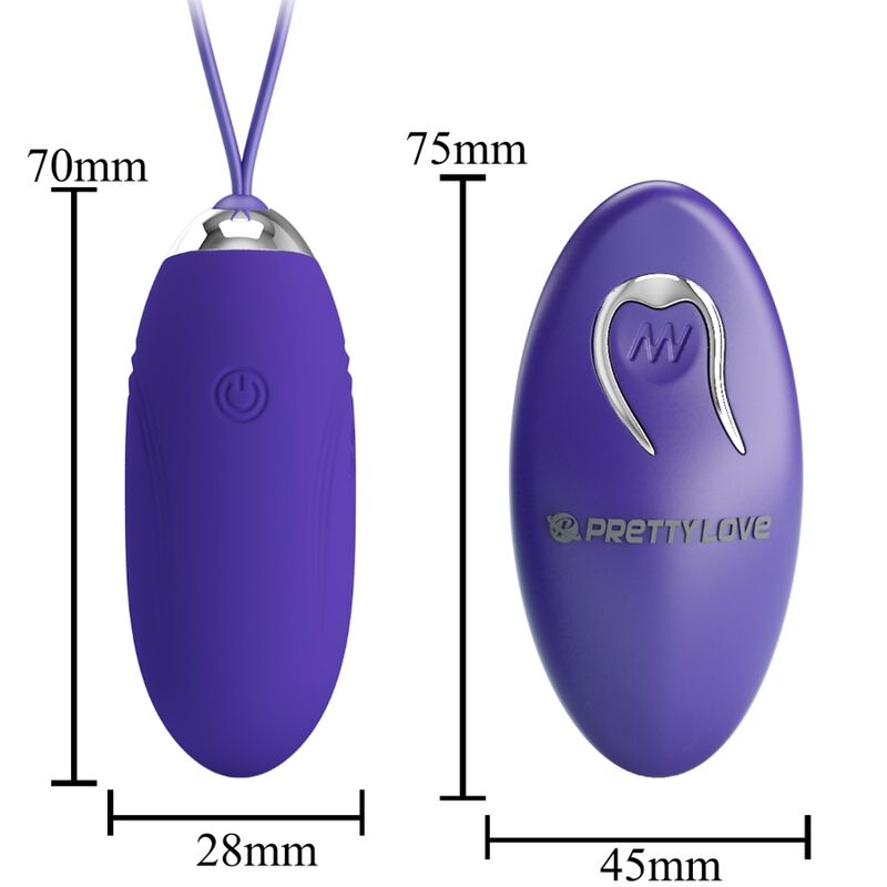 Estimulador Ovo Vibração Usb PrettyLove Jenny Controlo Remoto