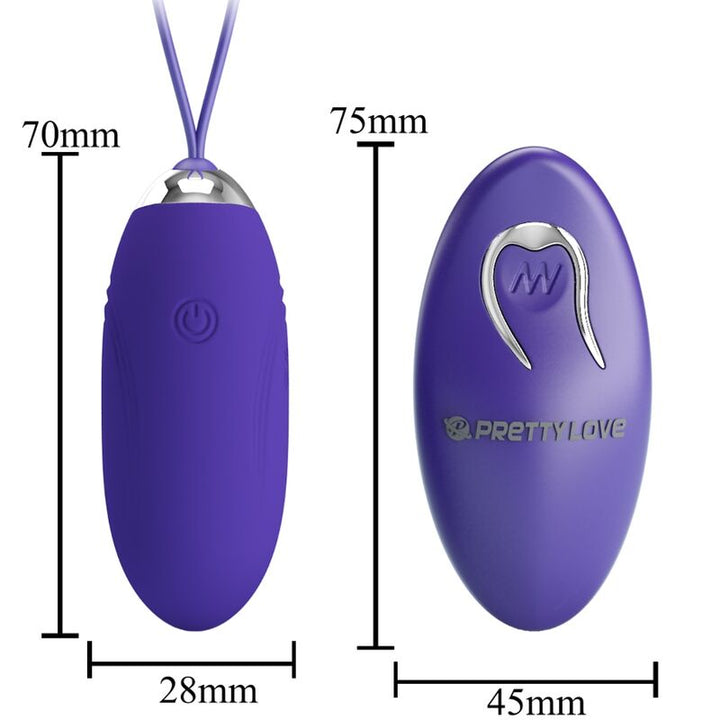 Estimulador Ovo Vibração Usb PrettyLove Jenny Controlo Remoto