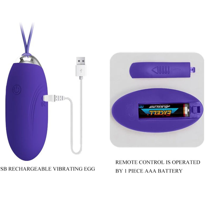 Estimulador Ovo Vibração Usb PrettyLove Jenny Controlo Remoto