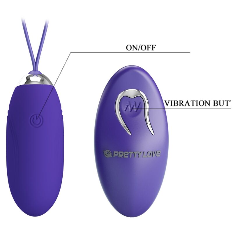 Estimulador Ovo Vibração Usb PrettyLove Jenny Controlo Remoto