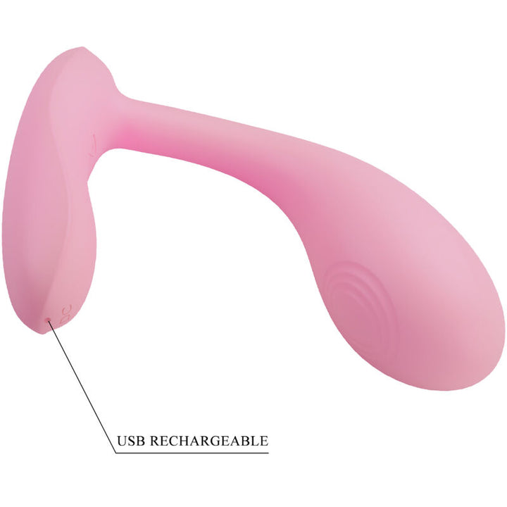 Estimulador Ovo Vibração Usb Prettylove Baird Rosa Controlo Remoto App