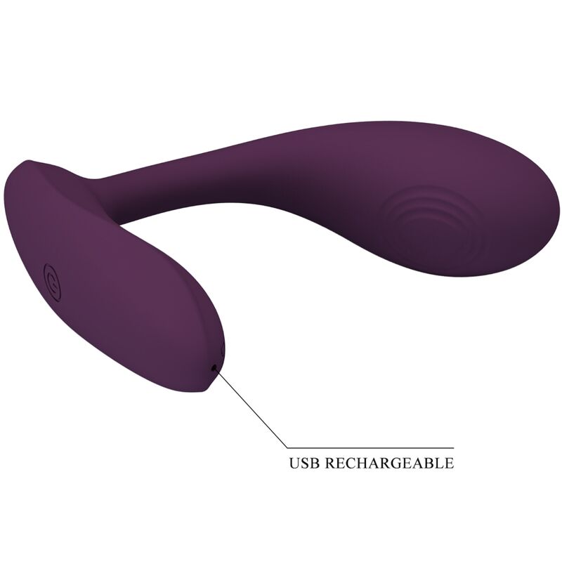 Estimulador Ovo Vibração Usb Prettylove Baird Roxo Controlo Remoto App