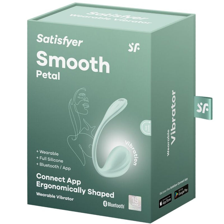 Estimulador Ovo Vibração Usb Satisfyer Smooth Petal Verde Controlo Remoto App