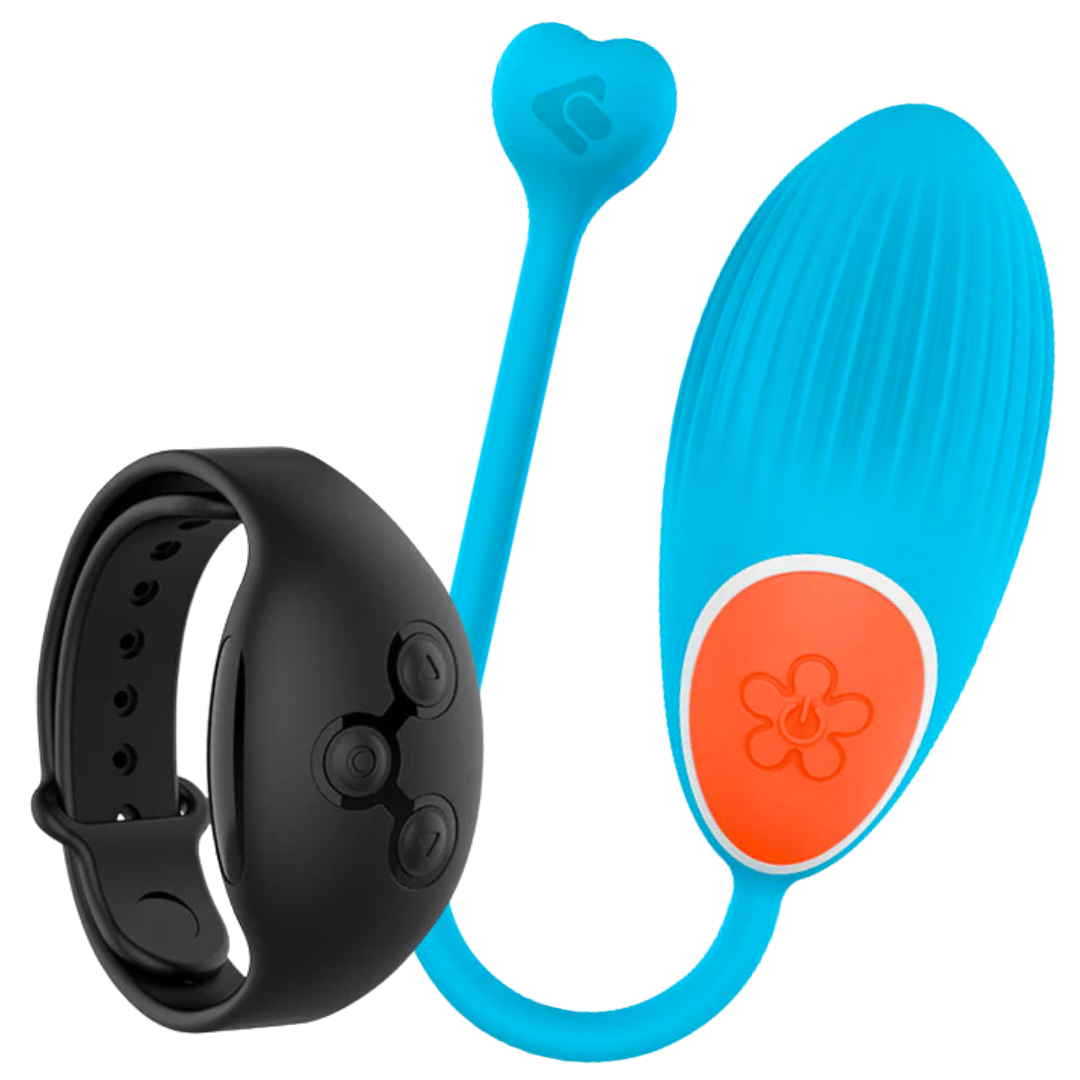 Estimulador Ovo Vibração Usb Wearwatch Azul/Preto Controlo Remoto Watchme