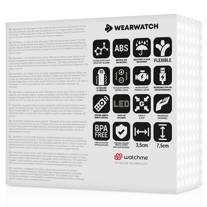 Estimulador Ovo Vibração Usb Wearwatch Verde/Branco Controlo Remoto Watchme