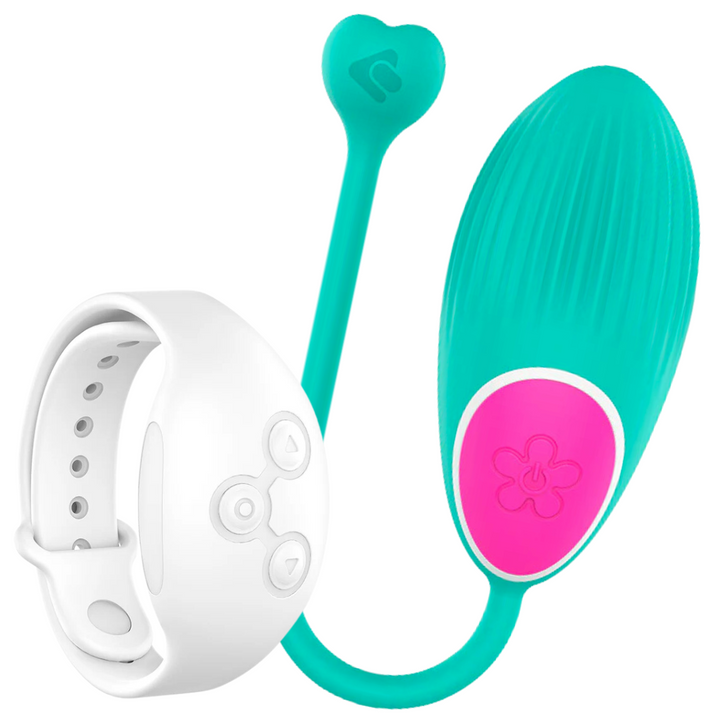 Estimulador Ovo Vibração Usb Wearwatch Verde/Branco Controlo Remoto Watchme