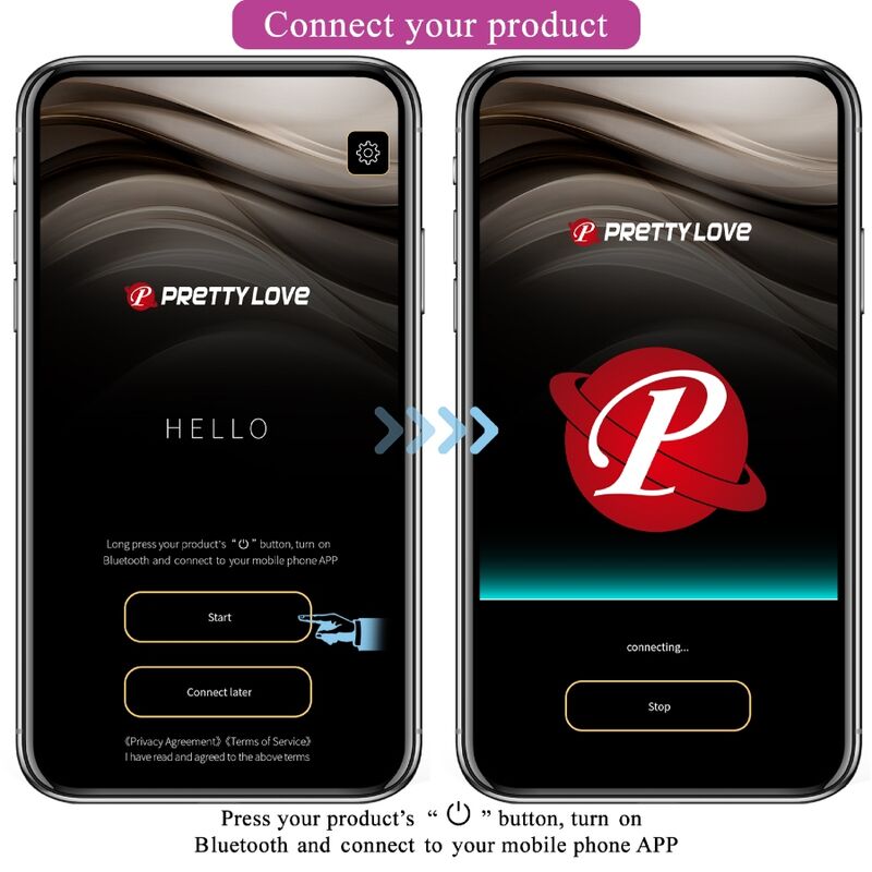 Estimulador Ovo Vibração e Eletroestimulação Usb Prettylove Doreen Rosa Pastel Controlo Remoto App