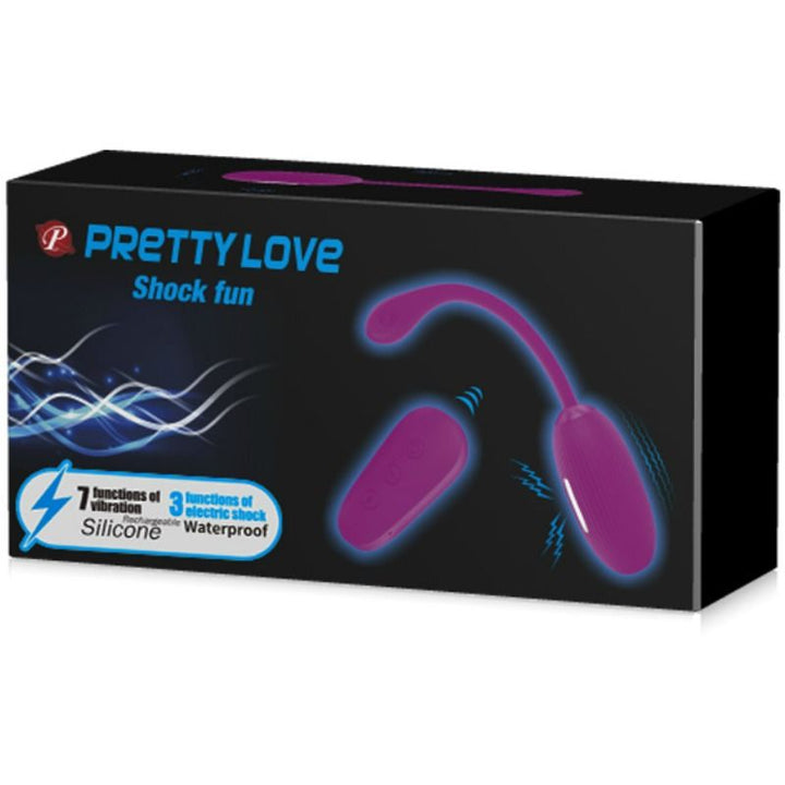 Estimulador Ovo Vibração e Eletroestimulação Usb Prettylove Shock Fun Controlo Remoto