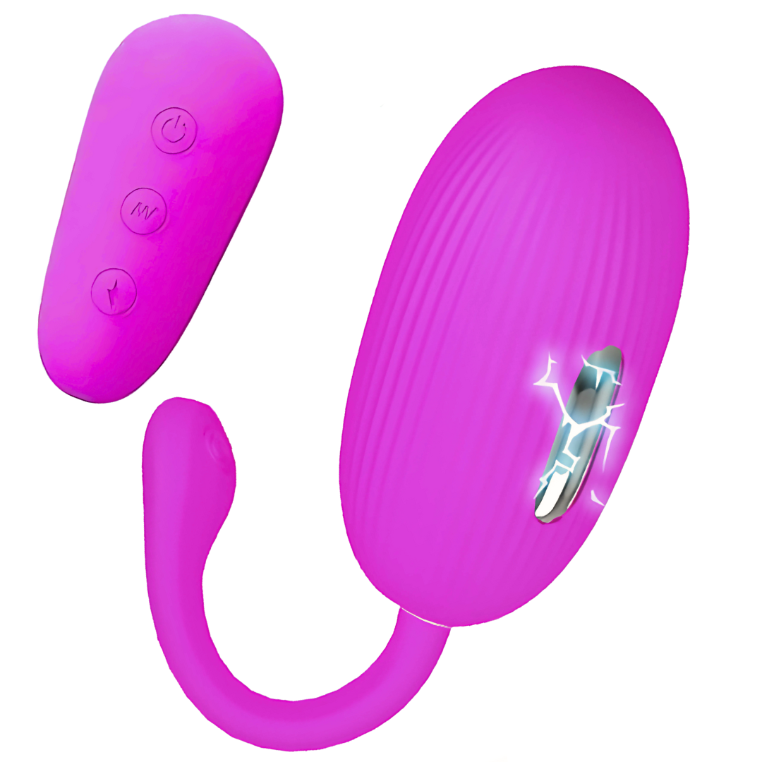 Estimulador Ovo Vibração e Eletroestimulação Usb Prettylove Shock Fun Controlo Remoto