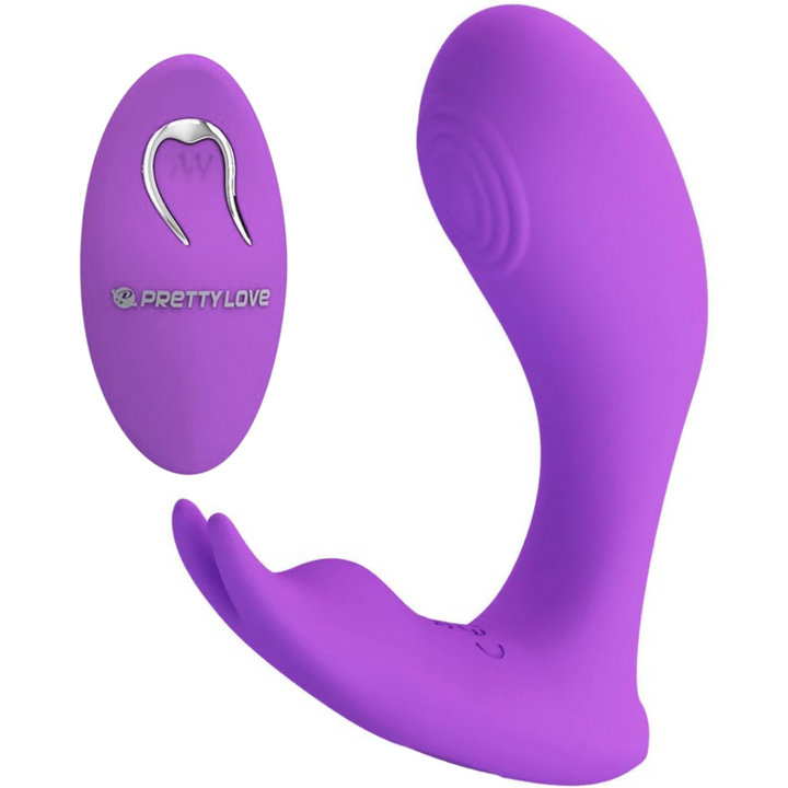 Estimulador Ovo Vibração e Movimento Pulsação Usb Prettylove Idabelle Roxo