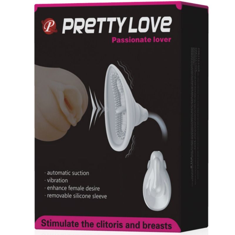 Estimulador Sucção Vácuo e Vibração Pilhas Prettylove Passionate Lover